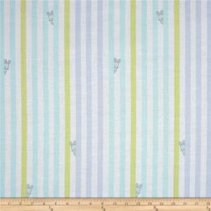 Oh Baby Bunny Stripe in Blue