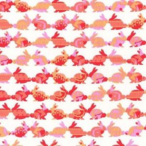 Oh Baby Rabbits in Coral