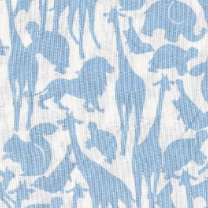 Oh Baby Silhouettes in Blue on White