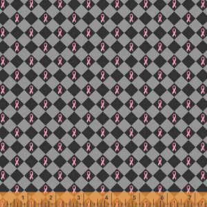 Patches Of Hope Checkerboard Ribbon in Gray