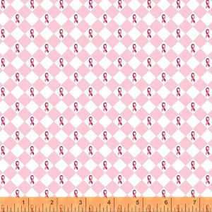 Patches Of Hope Checkerboard Ribbon in White