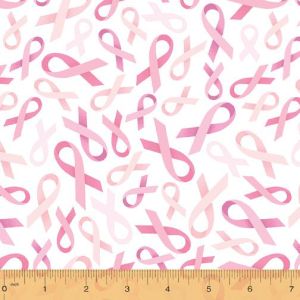 Patches Of Hope Wear Pink Ribbons in White