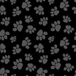 Paw-sitively Awesome Tossed Paws in Black