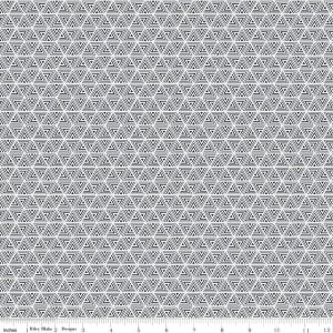Petals and Pots Black Geometric