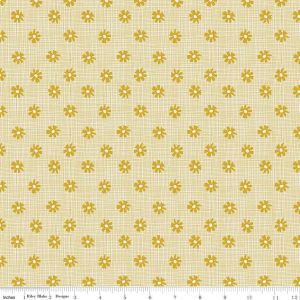 Petals and Pots Yellow Weave