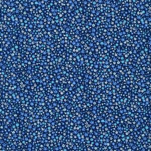 Petite Garden Blues Flowers in Navy