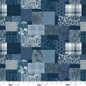 Pieces of America Patchwork in Blue