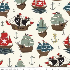 Pirate Tales Ships in Cream
