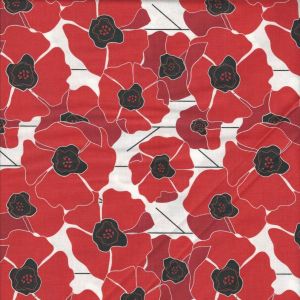 Poppy Passion Large Poppies on White