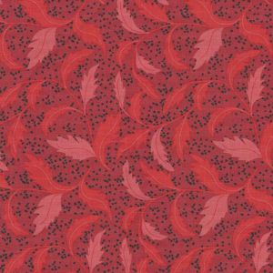 Poppy Passion Leaves in Red