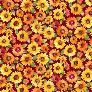 Pumpkin Farm Mini Sunflowers in Wine