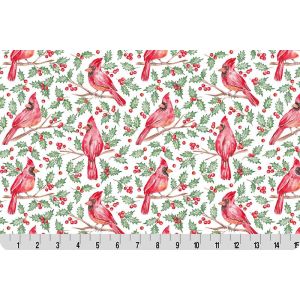 Quilting Cuddle Chistmas Keepsake Cardinal Joy in Multi