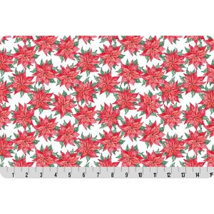 Quilting Cuddle Christmas Keepsake Poinsettias in Cardinal