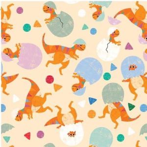 Rainbow Dino Hatching Dinos in Peach