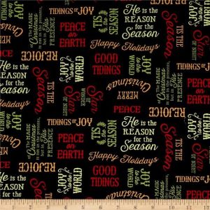 Reason for Season Word Toss in Black