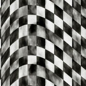 Road Runners Checkered Flag in Gray