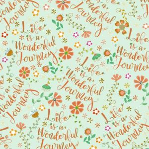 Road Trip Life is a Wonderful Journey Toss in Mint