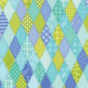 Serendipity Diamond Patch in Teal
