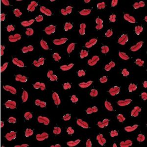 Sew Sew Lotsa Lips in Black