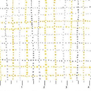 Sew Sweet Yellow  Gray Weave