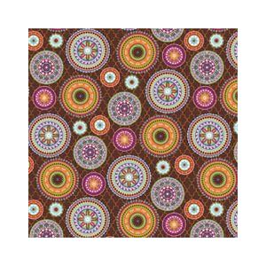 Silk Road Large Medallion in Brown