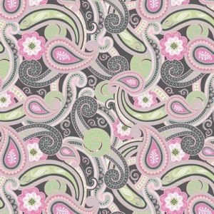 Silk Road Paisley in Lime