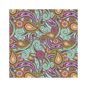 Silk Road Paisley in Magenta