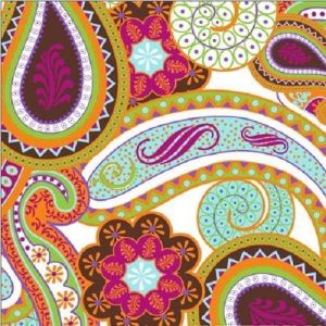 Silk Road Paisley in Orange