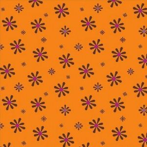 Silk Road Small Flowers in Orange