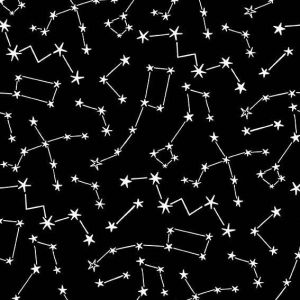 Starry Night Star Cluster in Black