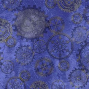Steampunk Halloween 2 Gears in Blue