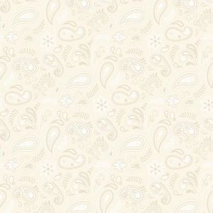 Stripes  Stars Paisley in Cream