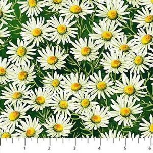 Sunshine Harvest Daisies in Dark Green