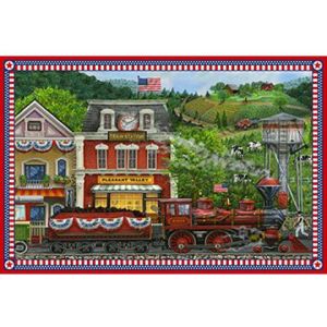 Sweet Land Of Liberty Train Station Panel