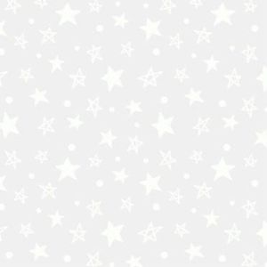 To The Moon And Back Dotty Stars in White