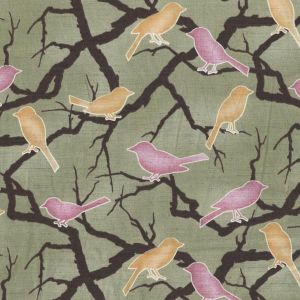 Tomorrow Morning Birds on Branches in Green