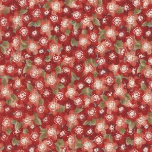 Tomorrow Morning Overlappng Blossoms in Red