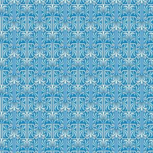 Veranda Art Deco in Medium Blue