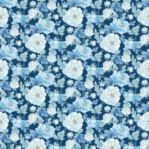 Veranda Big Floral in Dark Blue
