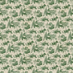 Vintage Christmas Green Horse