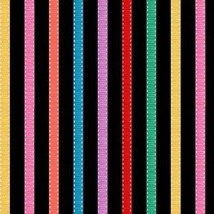Vintage Sewing Stash Grosgrain Stripe in Black