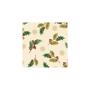 Winter Garden Tossed Holly in Cream