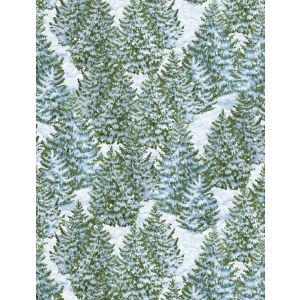 Winters Eve Evergreens in White
