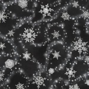 Winters Grandeur 6 Ebony Snowflakes