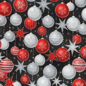 Winters Grandeur 6 Scarlet Ornaments