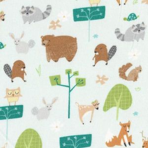 Wonderful Woodlands Forest Animals in Blue