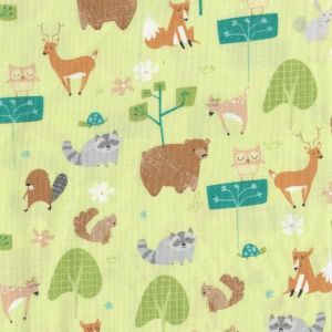 Wonderful Woodlands Forest Animals in Green
