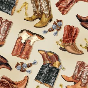 Yellowstone Cowboy Boots in Ecru