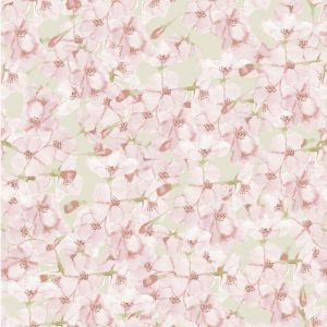 You Are Loved Watercolor Flowers in Pale Green