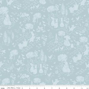  Peter Rabbit  Benjamin Bunny Tonal Garden in Blue